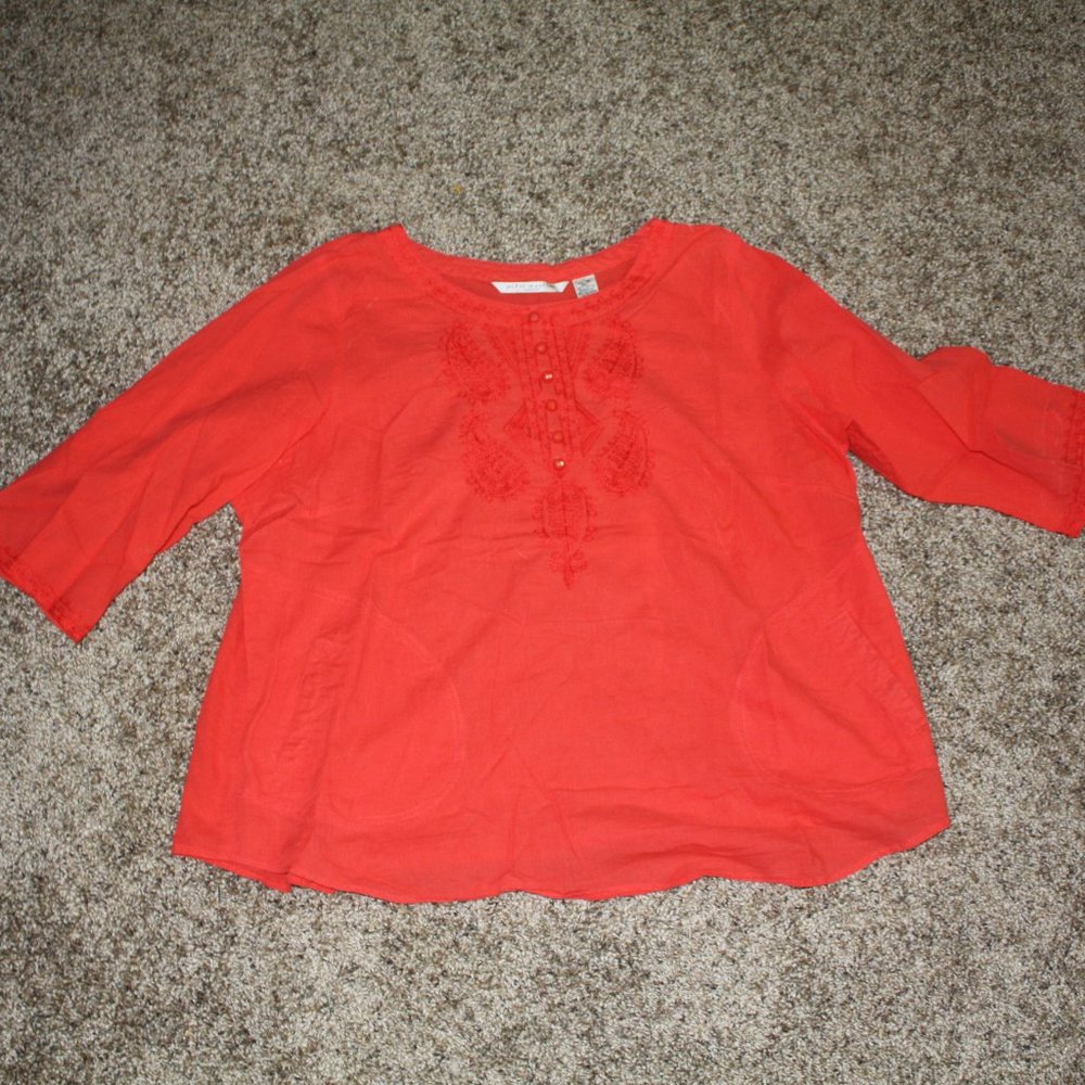 Peter Martin Woman Peasant Top Size 1X